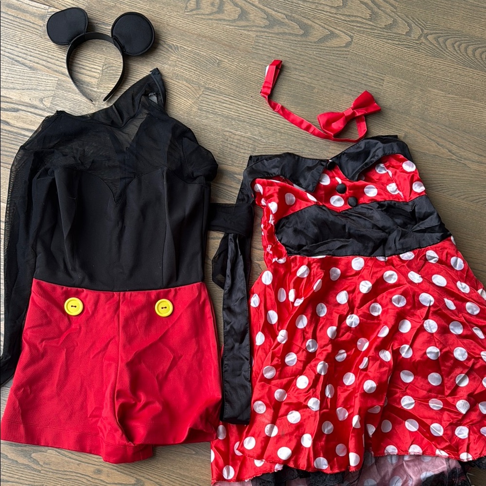 Red and Black Minnie Mouse Costume Set (2 costumes)